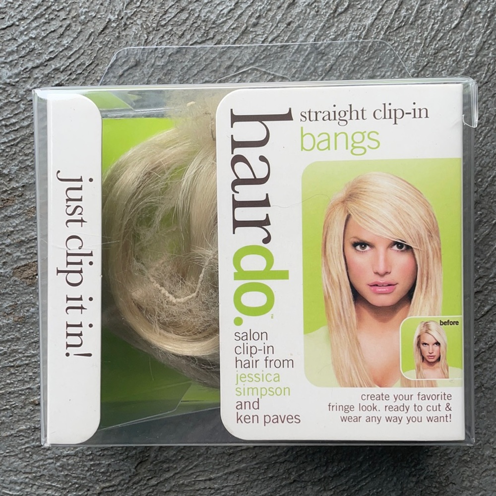 HairDo. Jessica Simpson - Ken Paves clip in bangs